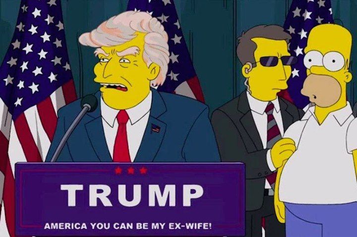 Simpsons Trump Death